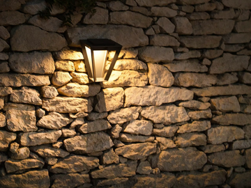 TINK553 - Solar Powered aluminium Outdoor wall Lamp by Les Jardins® - view 3